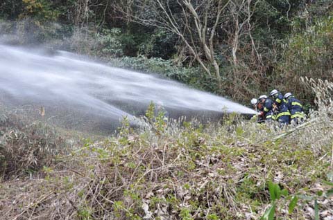 山火事防止訓練